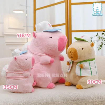 Chuột Bông Capybara Đeo Balo Bóng Chày