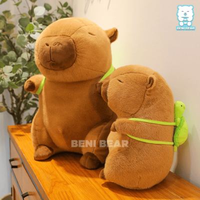 Chuột Bông Capybara Đeo Balo Rùa