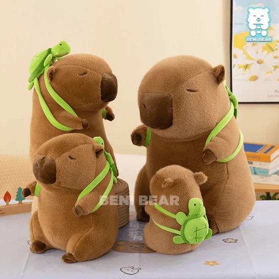 Chuột Bông Capybara Đeo Balo Rùa