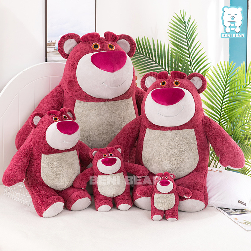 Gấu Lotso Xù Đỏ Đậm