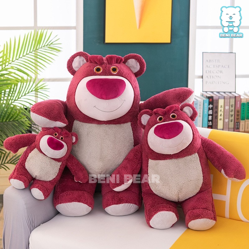 Gấu Lotso Xù Đỏ Đậm