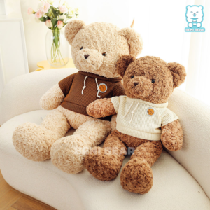 Gấu Teddy Áo Len Mũ Logo