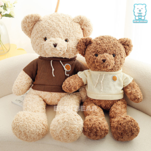 Gấu Teddy Áo Len Mũ Logo