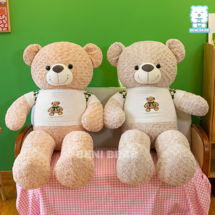 Gấu Teddy Áo Len Trắng