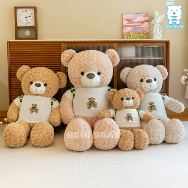 Gấu Teddy Áo Len Trắng