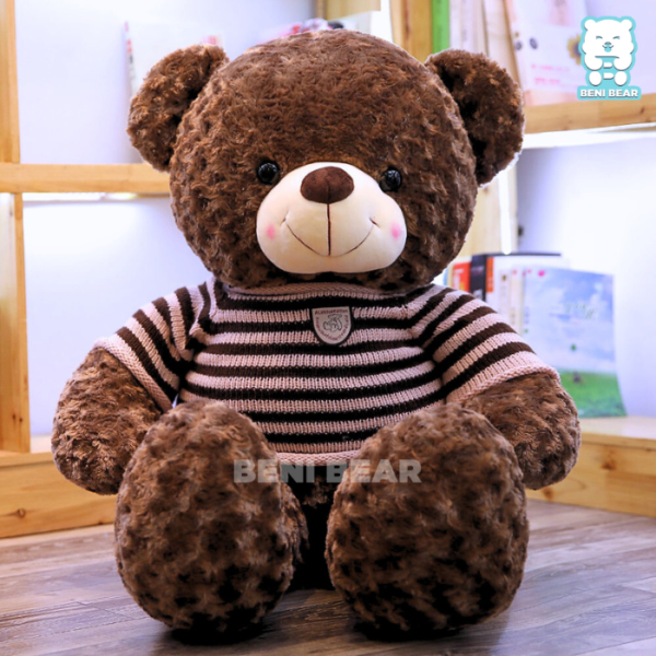 Gấu Teddy Lông Xoắn Socola