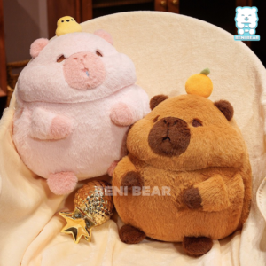 Gối Mền Capybara Đội Quả Cam