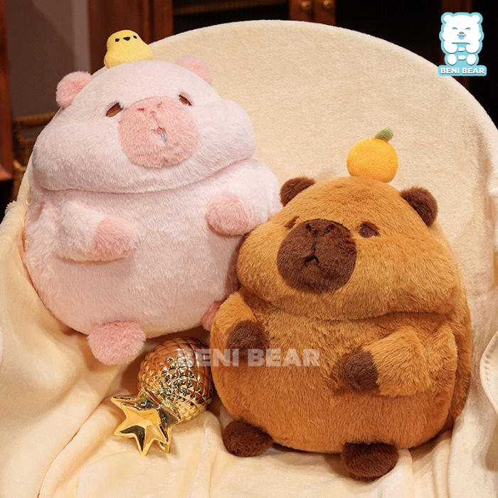 Gối Mền Capybara Đội Quả Cam