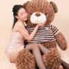 Gấu bông Teddy lông xoắn socola 1m6 – lông xoắn, mềm mịn, mặt cười đáng yêu