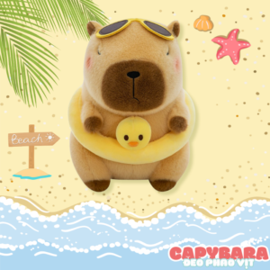 Chuột Capybara Đeo Phao Vịt, Mặc Áo Hawaii