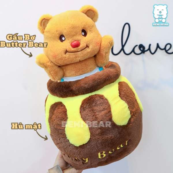 Gấu Bơ Butter Bear Hủ Mật