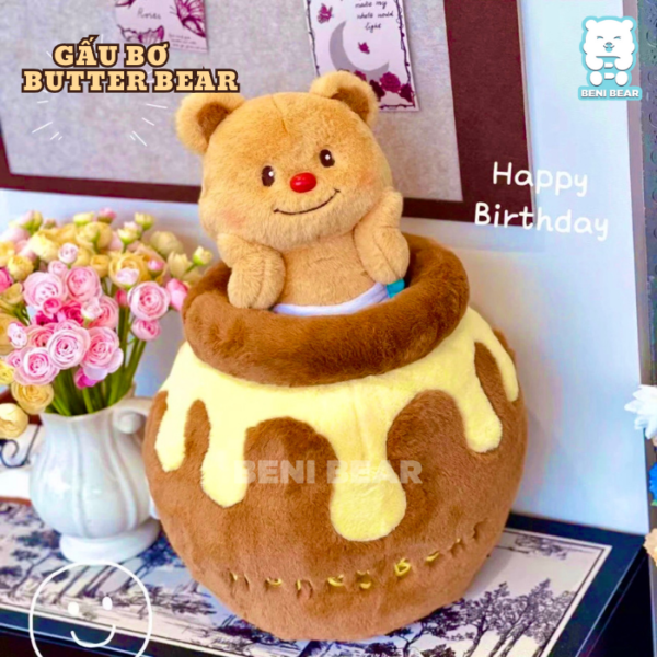 Gấu Bơ Butter Bear Hủ Mật