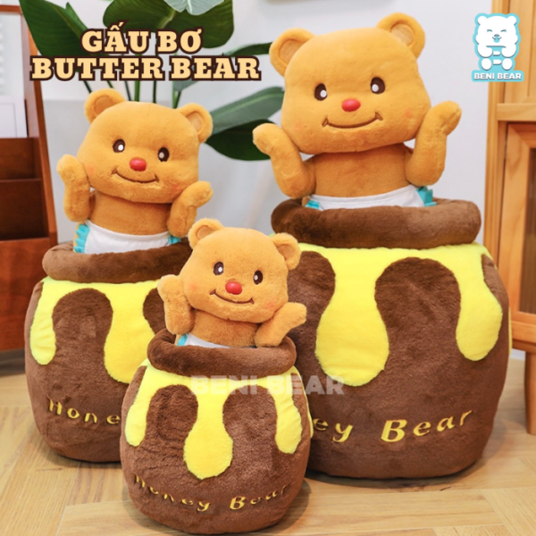 Gấu Bơ Butter Bear Hủ Mật