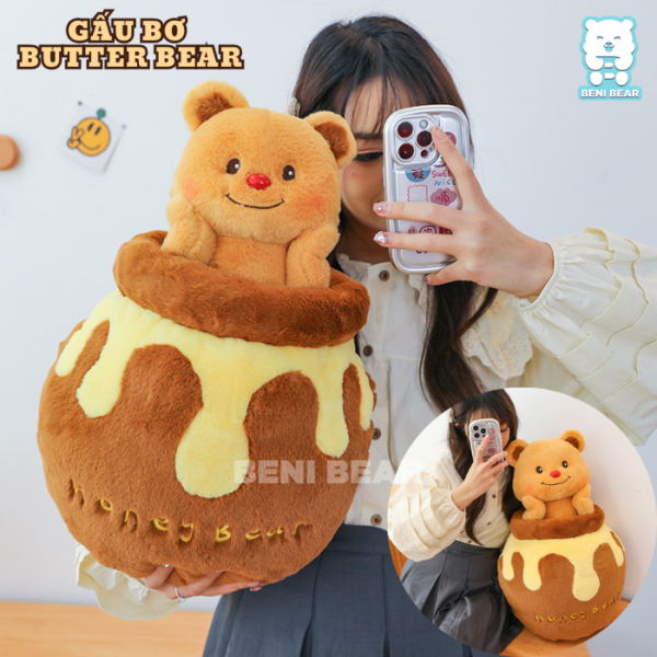 Gấu Bơ Butter Bear Hủ Mật