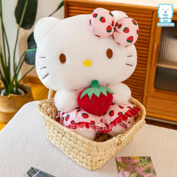 Mèo Kitty Mặc Váy Ôm Dâu Tây