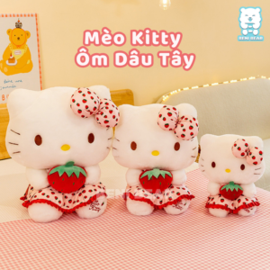 Mèo Kitty Mặc Váy Ôm Dâu Tây