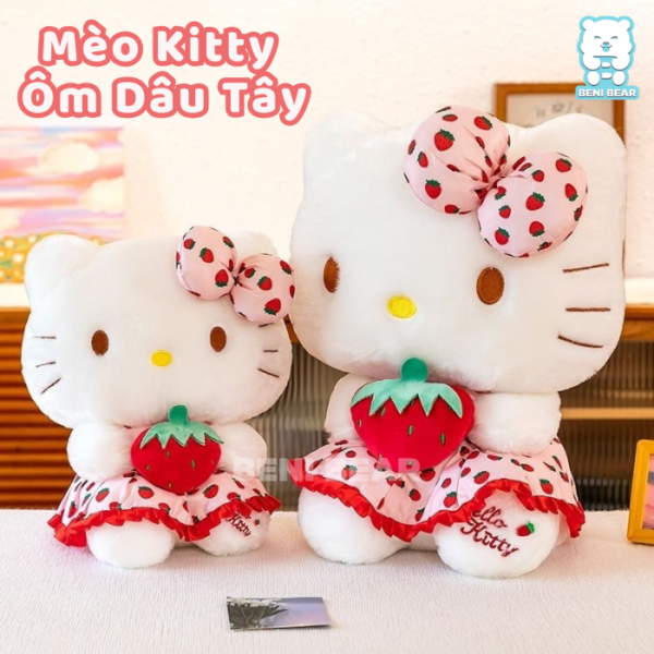 Mèo Kitty Mặc Váy Ôm Dâu Tây