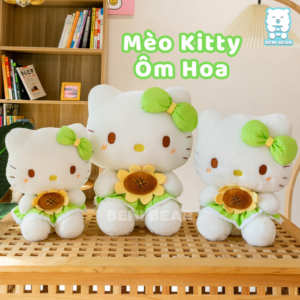 Mèo Kitty Mặc Váy Ôm Hoa