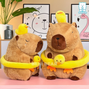 Chuột Capybara Mũ Vịt Đeo Phao