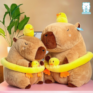 Chuột Capybara Mũ Vịt Đeo Phao