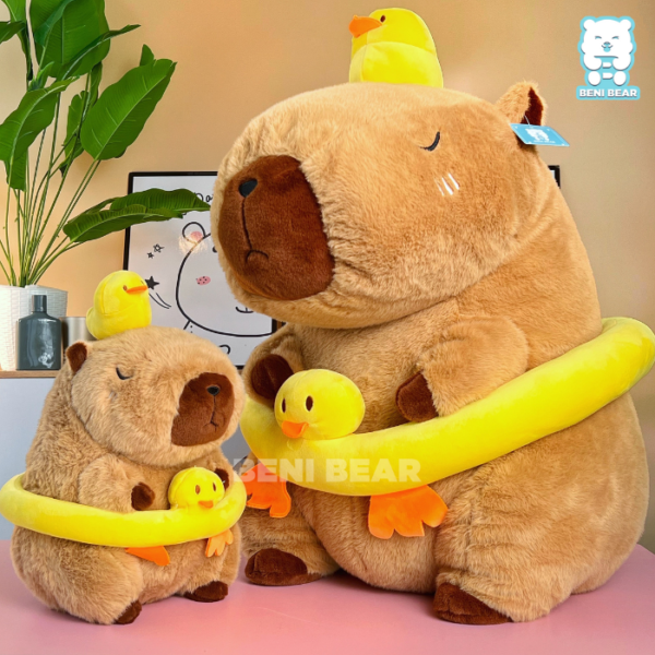 Chuột Capybara Mũ Vịt Đeo Phao