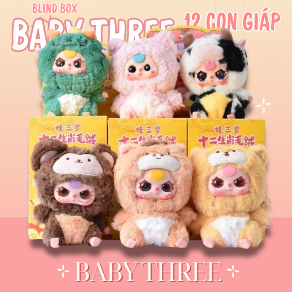 SERIES BABY THREE 12 CHINESE ZODIAC - 12 CON GIÁP