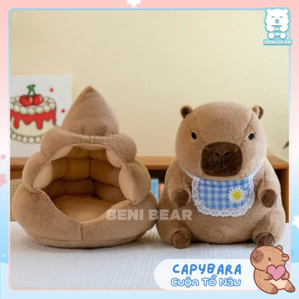 Thiết kế tổ ấm độc đáo – Có thể lấy ra hoặc để bé capy vào tổ ấm tùy thích!