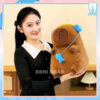 Capybara Đeo Tai Nghe - Gấu bông thư giãn, dễ thương, mềm mại