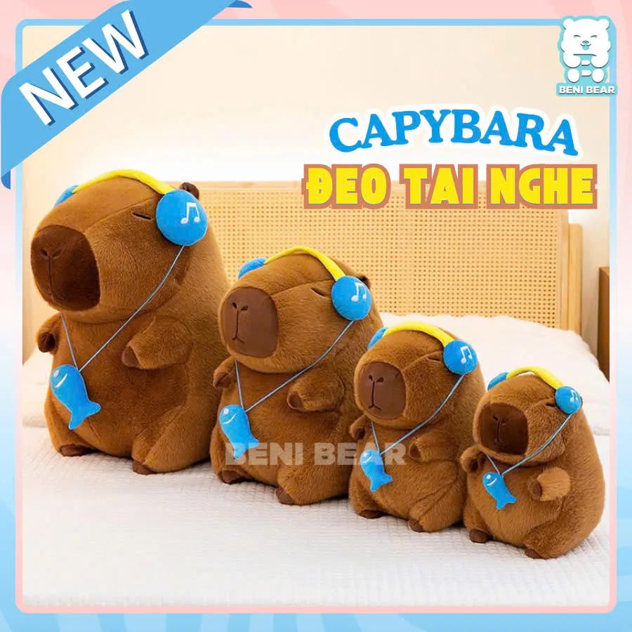 Bé Capybara "chill chill", cực kỳ phù hợp với những tín đồ yêu gấu bông!