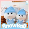 Gấu bông Thỏ SnowBall Mặc Pijama – Thú nhồi bông dễ thương với đôi mắt to tròn, bộ pijama xanh đáng yêu.