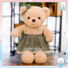 Gấu Teddy Couple Váy Yếm - Gấu bông cặp đôi vintage, dễ thương