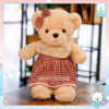 Gấu Teddy Couple Váy Yếm - Gấu bông cặp đôi vintage, dễ thương