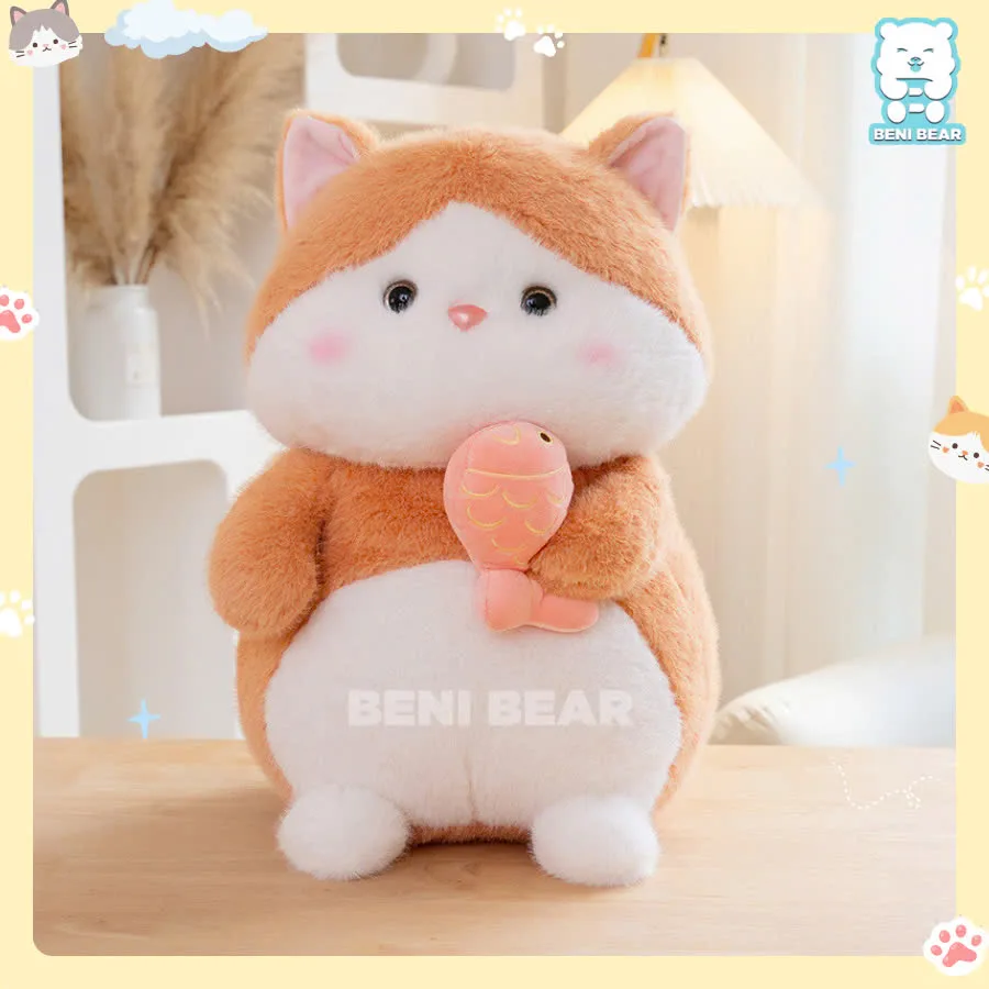 Mèo Bông Cầm Cá – Đáng yêu từng centimet!
