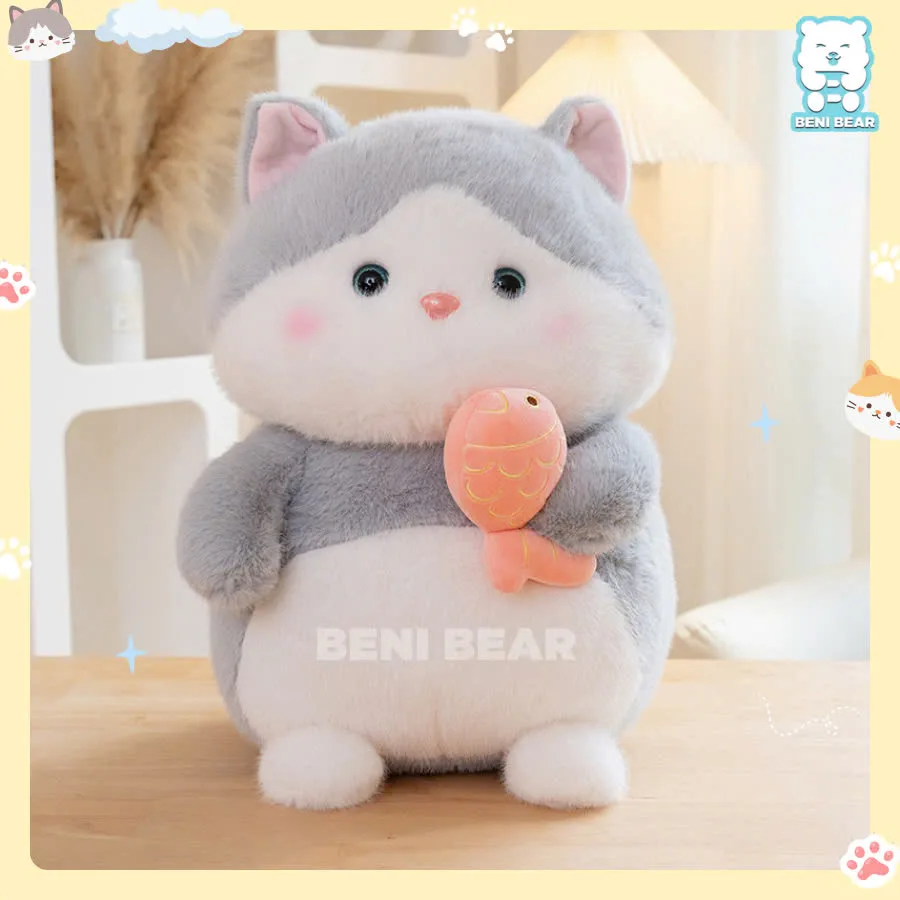 Mèo Bông Cầm Cá – Đáng yêu từng centimet!
