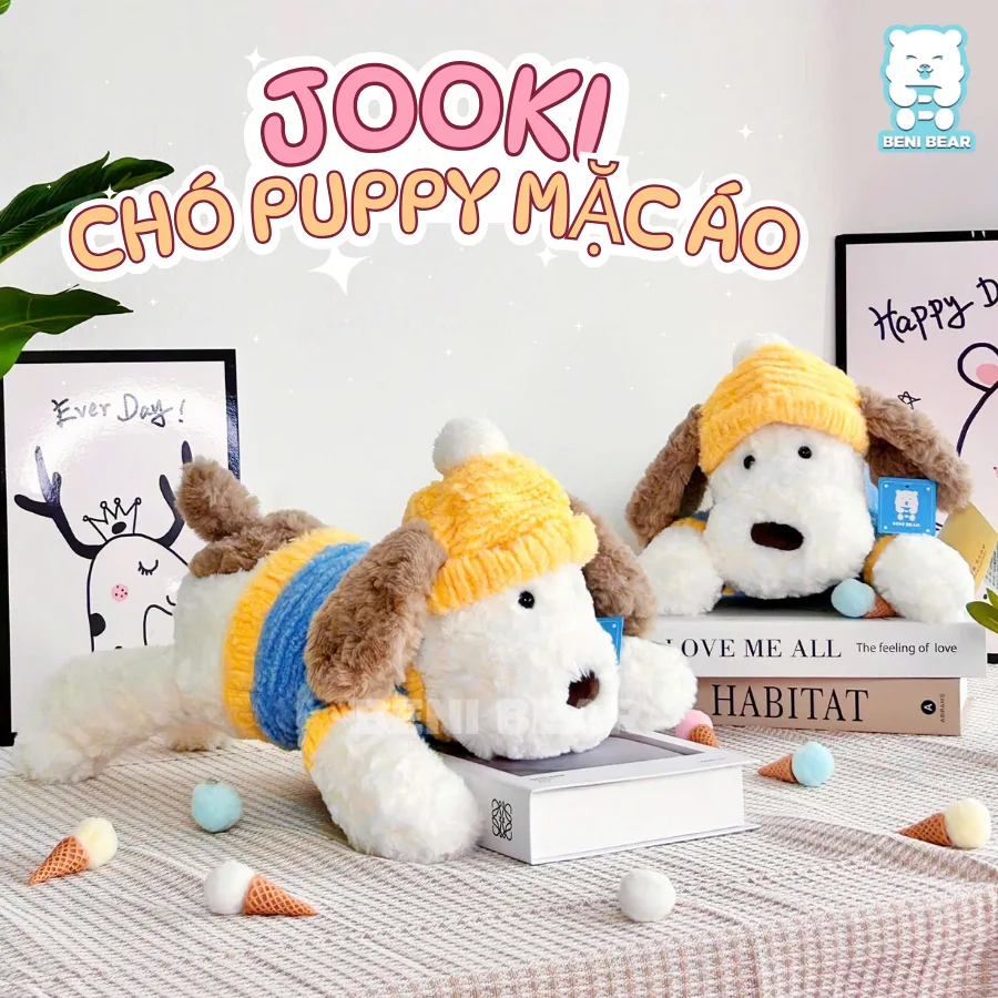  Jooki Chó Puppy Mặc Áo cực xinh, sản phẩm mới nhất tại Beni Bear
