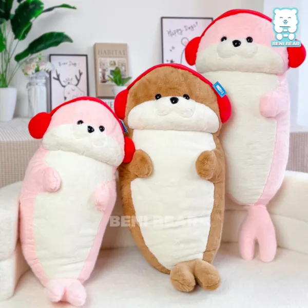 🎒 Bộ ba rái cá siêu xinh – từ bé đến lớn, thích hợp mang đi học, đi du lịch hoặc làm bạn cùng giường