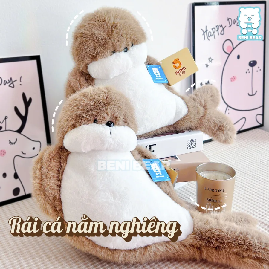 Bé rái cá tạo vibe Hàn Quốc cho góc decor thêm xịn xò 📚✨