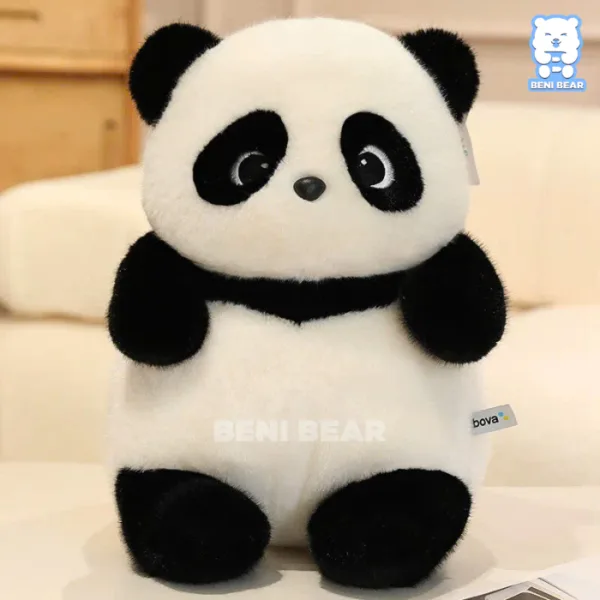 Gấu Trúc trắng đen tròn vo, ánh mắt ngơ ngác dễ thương không tưởng