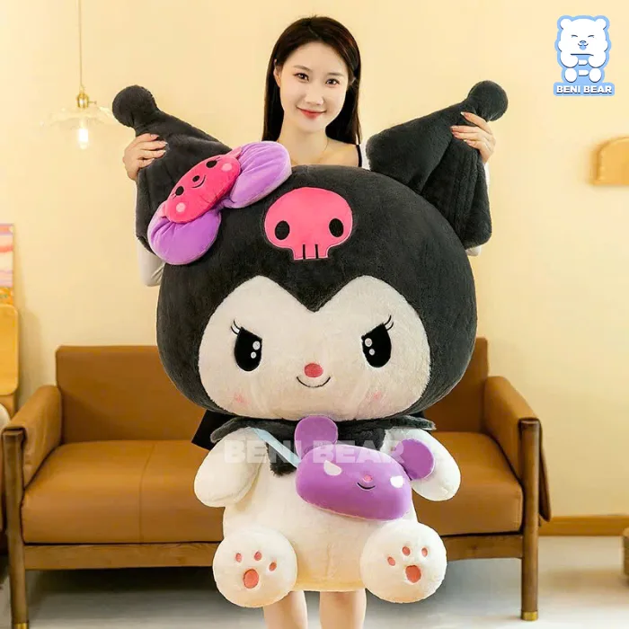 🎀 Kuromi Đeo Túi đi kèm có thể tháo rời – tăng thêm điểm nhấn cho outfit