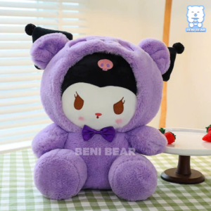 🐻 Kuromi Cosplay Gấu Tím độc đáo: Kuromi hóa thân thành gấu tím, outfit đáng yêu siêu hút mắt