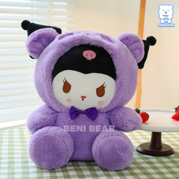 🐻 Kuromi Cosplay Gấu Tím độc đáo: Kuromi hóa thân thành gấu tím, outfit đáng yêu siêu hút mắt