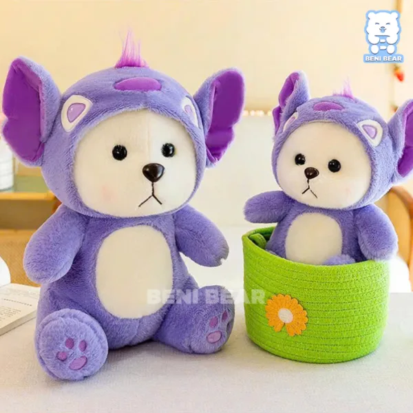 Gấu ngồi vững, đứng dáng, thích hợp bày bàn làm việc hoặc tặng bạn bè dịp đặc biệt.