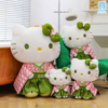 Gấu bông Hello Kitty váy kimono đủ size 35cm đến 60cm, tạo dáng như gia đình nhỏ, dễ thương và mềm mịn
