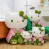 Gấu bông Hello Kitty váy kimono đủ size 35cm đến 60cm, tạo dáng như gia đình nhỏ, dễ thương và mềm mịn