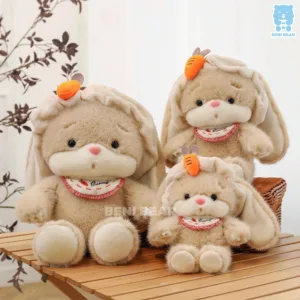 Bộ ba gấu bông Thỏ Baby Cà Rốt các size 30cm - 40cm
