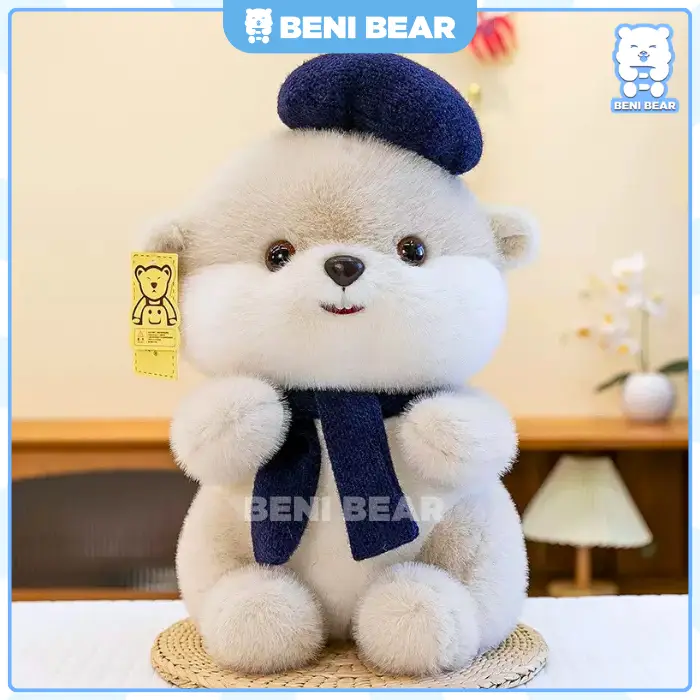 Gấu Bông Hải Ly - Màu Kem