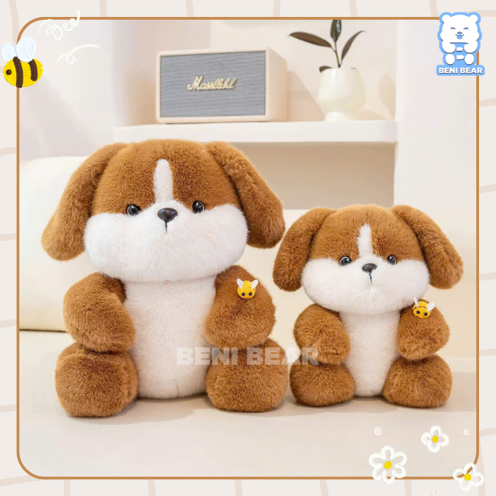 Chó Nâu Ong Vàng nổi bật với đôi tai dài và ong vàng đính ở tay.
