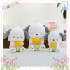 Chó Purin Ôm Hoa biểu cảm ngủ ngoan đáng yêu ôm hoa Tulip.