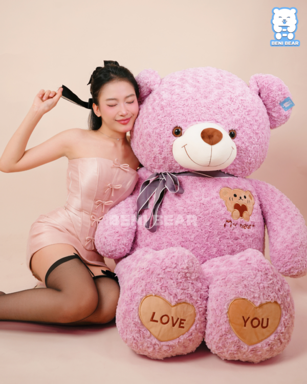 Teddy Mặt Gấu Ôm Tim - Ôm một cái là tan chảy… Gấu to nhưng đáng yêu quá trời luôn! 🧸💞
