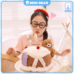 Teddy Bánh Kem Gấu Nâu: Ôm trọn sự ấm áp và ngọt ngào.